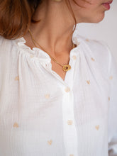 COLLIER DORÉ ANNEAUX