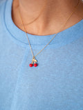 COLLIER CHAÎNE CERISES