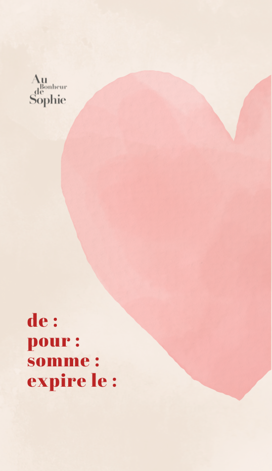 Au Bonheur de Sophie Carte Cadeau 2