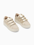 BASKETS BEIGE ET OR SUMMER