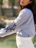BLOUSE BLEUE BLENA