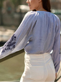 BLOUSE BLEUE BLENA