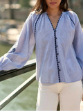 BLOUSE BLEUE BLENA