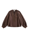 BLOUSE CHOCOLAT MARTA