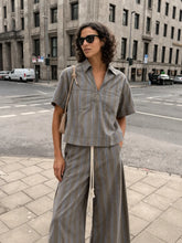 BLOUSE À RAYURES GRISES LYNE