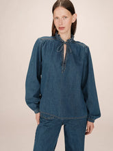 BLOUSE MEDIUM BLUE SALSA