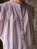 BLOUSE VICHY VIOLET NELLIE