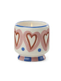 BOUGIE EN CÉRAMIQUE VANILLE ET BOIS DE ROSE