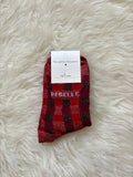 CHAUSSETTES À CARREAUX REBELLE