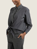 CHEMISE OYSTER BLACK LIVIA