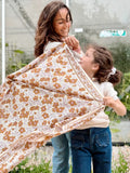 FOULARD EN LUREX CAMEL