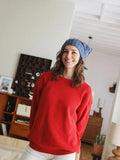 FOULARD POIS BICOLORE MARINE