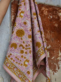 GRAND FOULARD N°112 ROSE