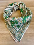 GRAND FOULARD AGRA PISTACHE