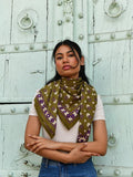 GRAND FOULARD ANASTASE OLIVE