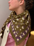 GRAND FOULARD ANASTASE OLIVE
