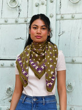 GRAND FOULARD ANASTASE OLIVE