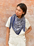 FOULARD ANTIOCHE BLEU MARINE