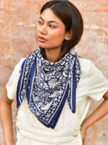 FOULARD ANTIOCHE BLEU MARINE