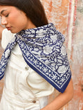 FOULARD ANTIOCHE BLEU MARINE