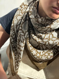 GRAND FOULARD ANTIOCHE KAKI