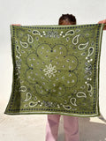 GRAND FOULARD BANDANA KAKI OSCAR