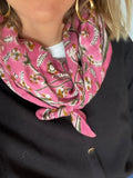 GRAND FOULARD DELHI CERISE