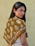 FOULARD GALATIE TABAC