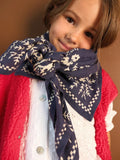 GRAND FOULARD MYSORE BANDANA MARINE