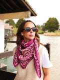 GRAND FOULARD MYSORE BANDANA VIOLET