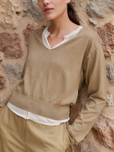 PULL KHAKI GREEN DESSIN MARLOW