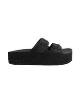 SANDALES GLITTER BLACK CAIPIRINHA
