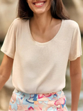 T-SHIRT BEIGE TIA