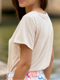 T-SHIRT BEIGE TIA