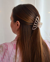 PINCE À CHEVEUX ROSE