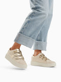 BASKETS BEIGE ET OR SUMMER