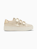 BASKETS BEIGE ET OR SUMMER