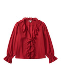 BLOUSE ROUGE MARGUERITE