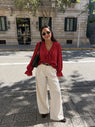 BLOUSE ROUGE MARGUERITE