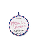 BOUGIE EN CÉRAMIQUE VANILLE ET BOIS DE ROSE