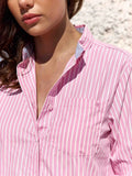 CHEMISE ÉCRUE ET ROSE CARLA