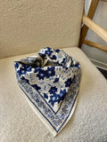 FOULARD EN LUREX BLEU