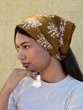 FOULARD GALATIE TABAC