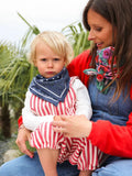 FOULARD POIS BICOLORE MARINE