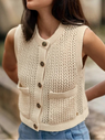 GILET ÉCRU MILANA