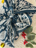 GRAND FOULARD GAYA INDIGO