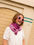 GRAND FOULARD MYSORE BANDANA VIOLET