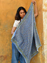 GRAND FOULARD SÉLÉNÉ BLEU HORIZON