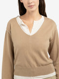 PULL KHAKI GREEN DESSIN MARLOW