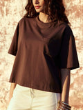 T-SHIRT MARRON TAISA